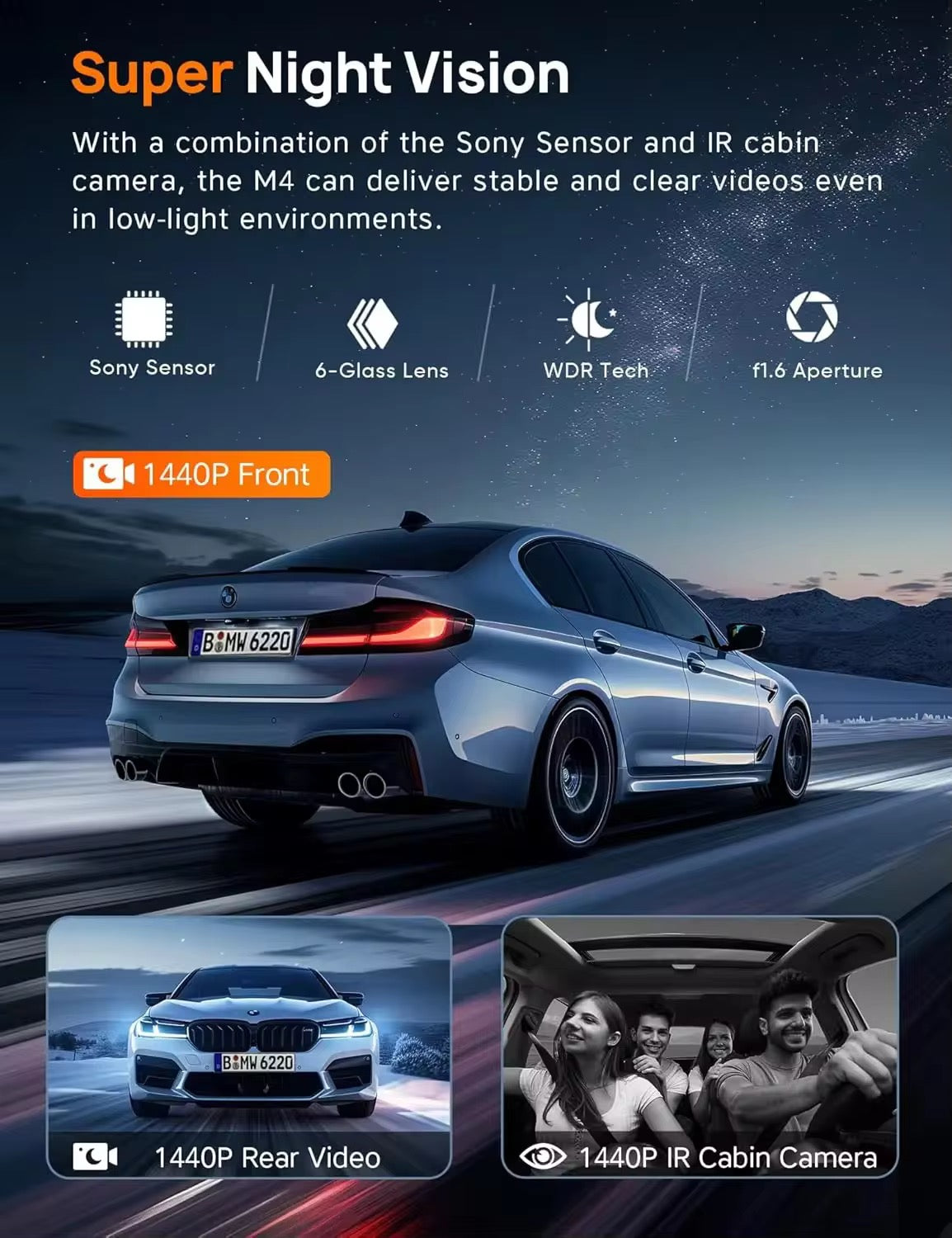 UAEDASH Triple Lens 4K System with 4G Live View