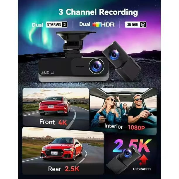 UAEDASH Triple Lens 4K System with 4G Live View