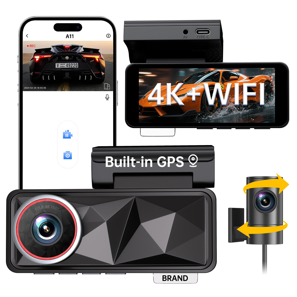 UAEDASH Sony Starvis 4K Dash Cam (4G + WiFi)